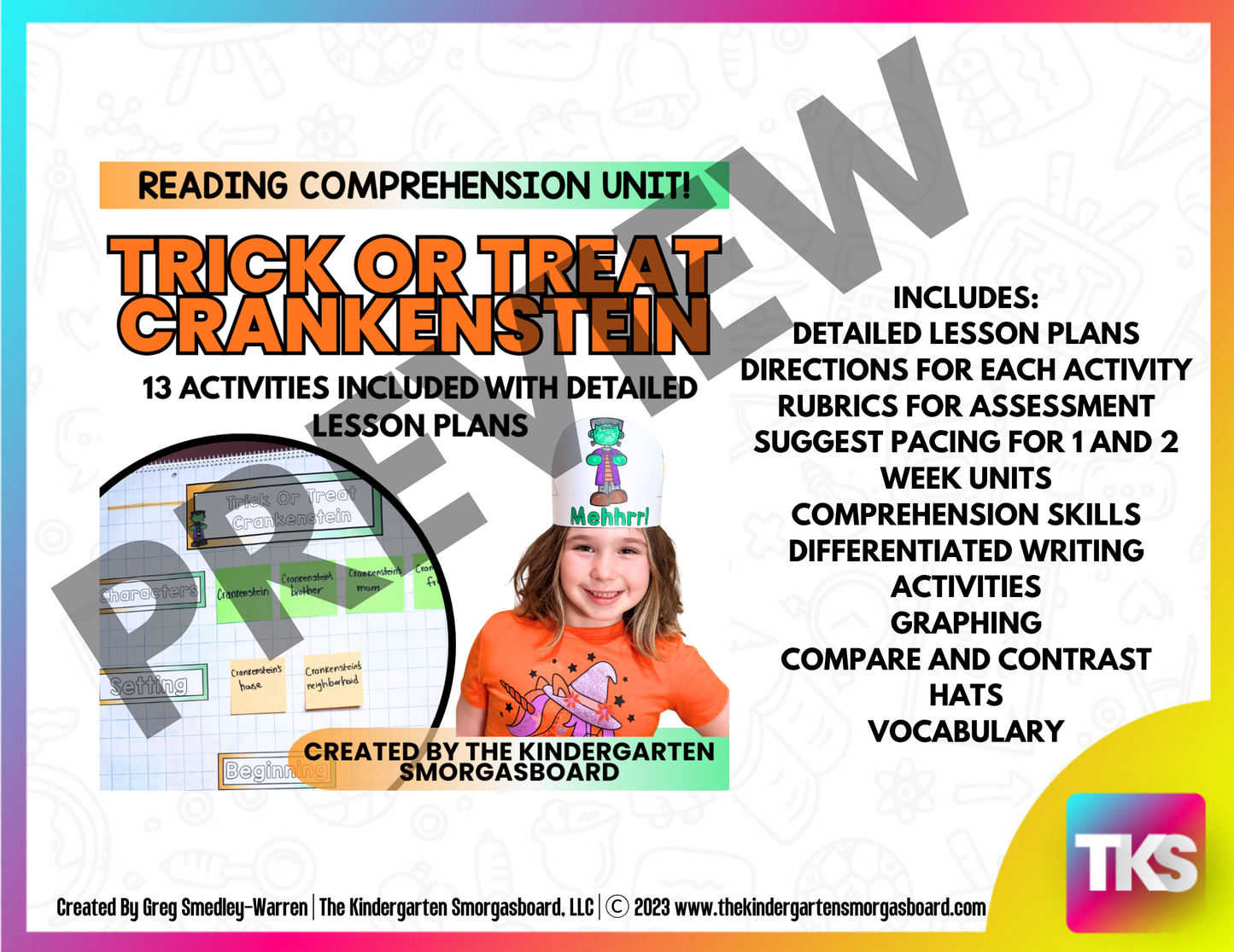 Crankenstein Trick or Treat: Halloween And Fall Comprehension