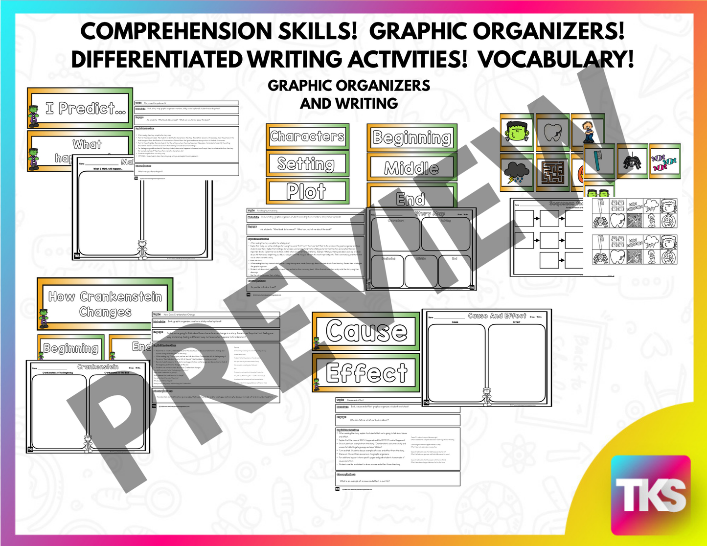 Crankenstein Trick or Treat: Halloween And Fall Comprehension