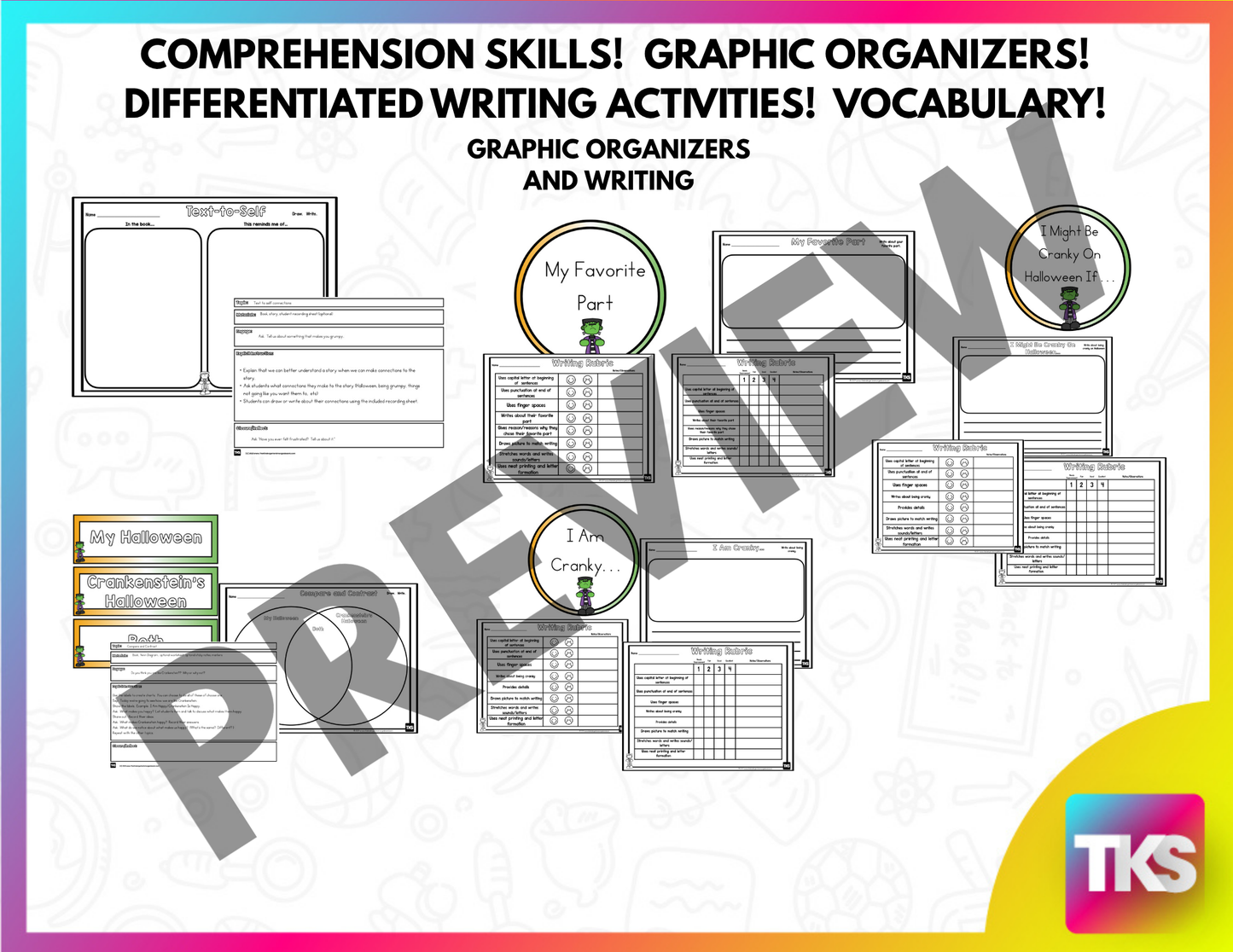 Crankenstein Trick or Treat: Halloween And Fall Comprehension