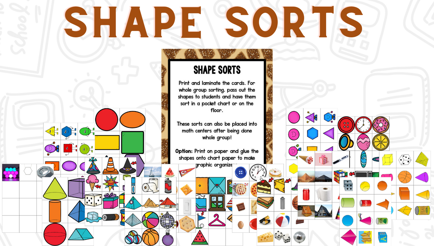 Shapes Bootcamp: A 2D and 3D Shapes Unit (Safari Theme)