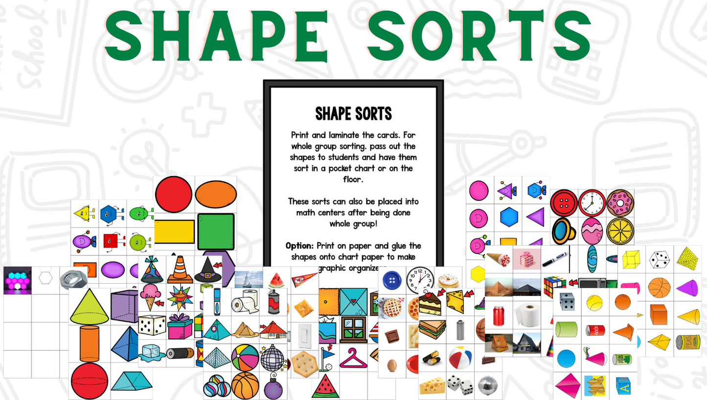 Shapes Bootcamp:  A 2D and 3D Shapes Unit (No Theme)