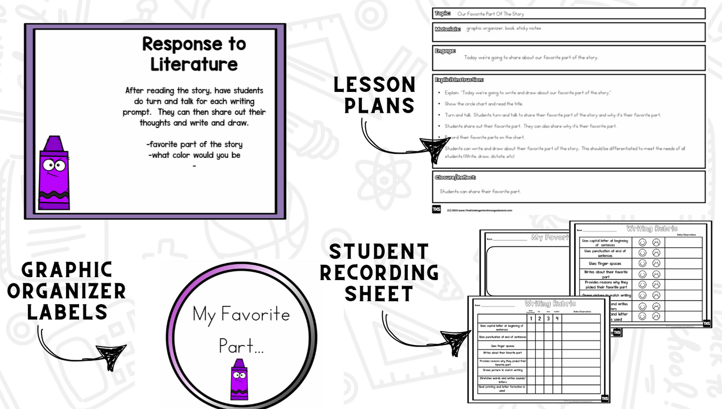 Creepy Crayon Read Aloud Activities | October Comprehension Lessons