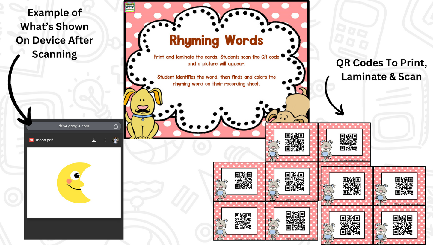 Woof! Woof! QR Codes for Math and Literacy