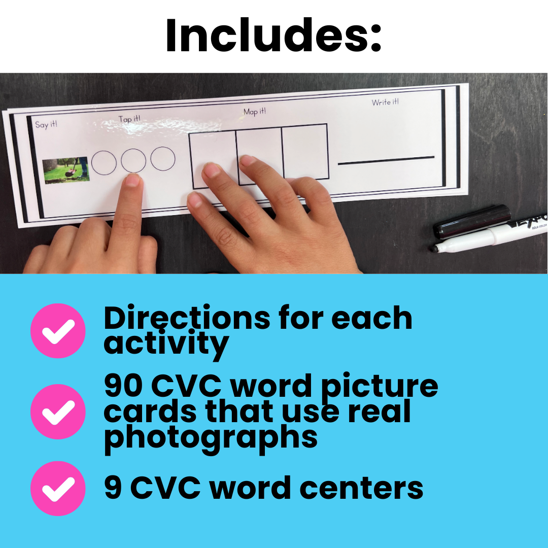 CVC Word Work Centers