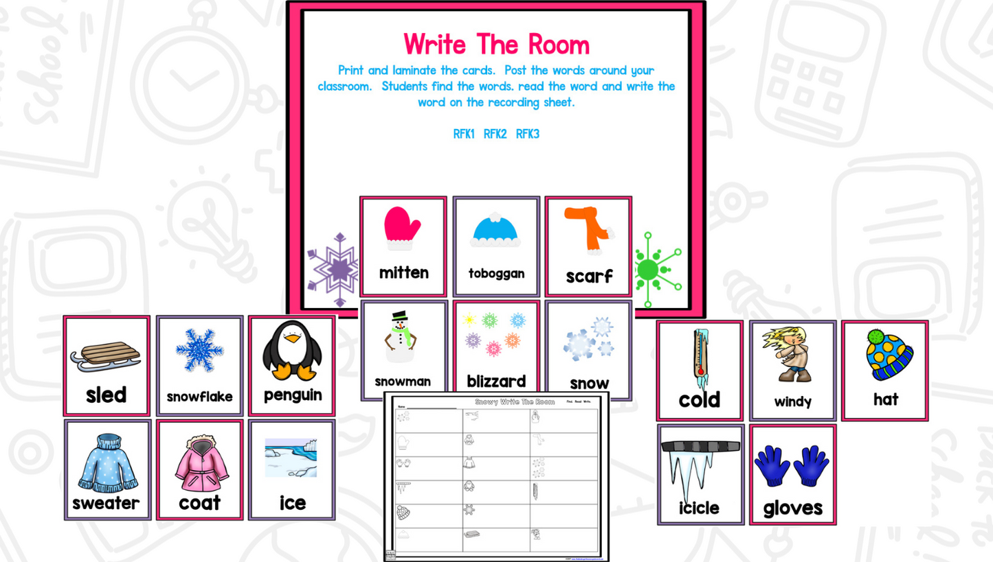 Snow! A Winter Math and Literacy Unit