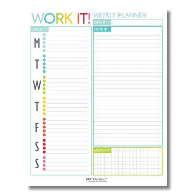 Notepad - Work It! (Weekly Notepad)