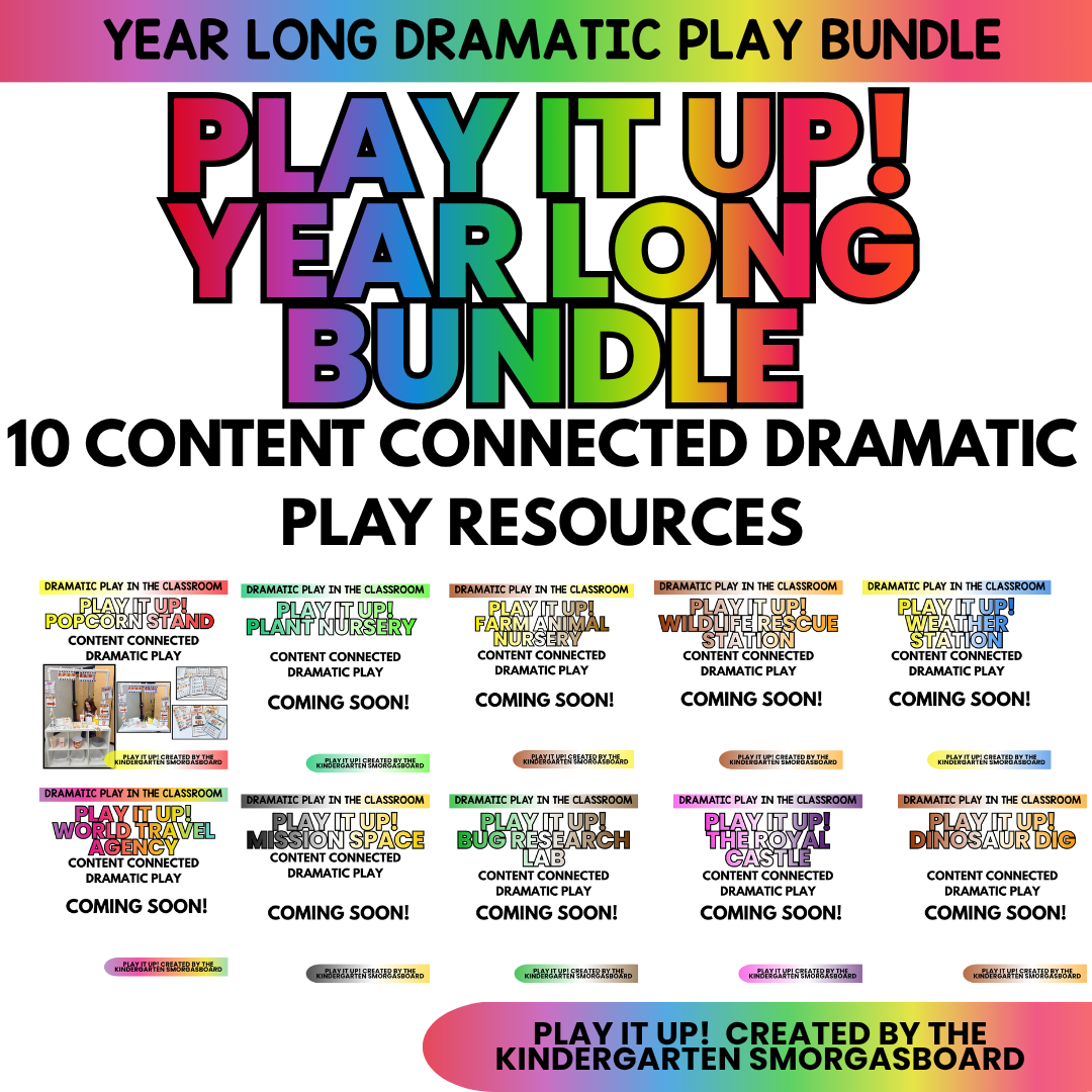 PLAY IT UP! Curriculum-Connected Dramatic Play GROWING Bundle-10 Resources