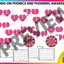 Valentine's Day Activities: Heart Puzzles: Letters and Sounds