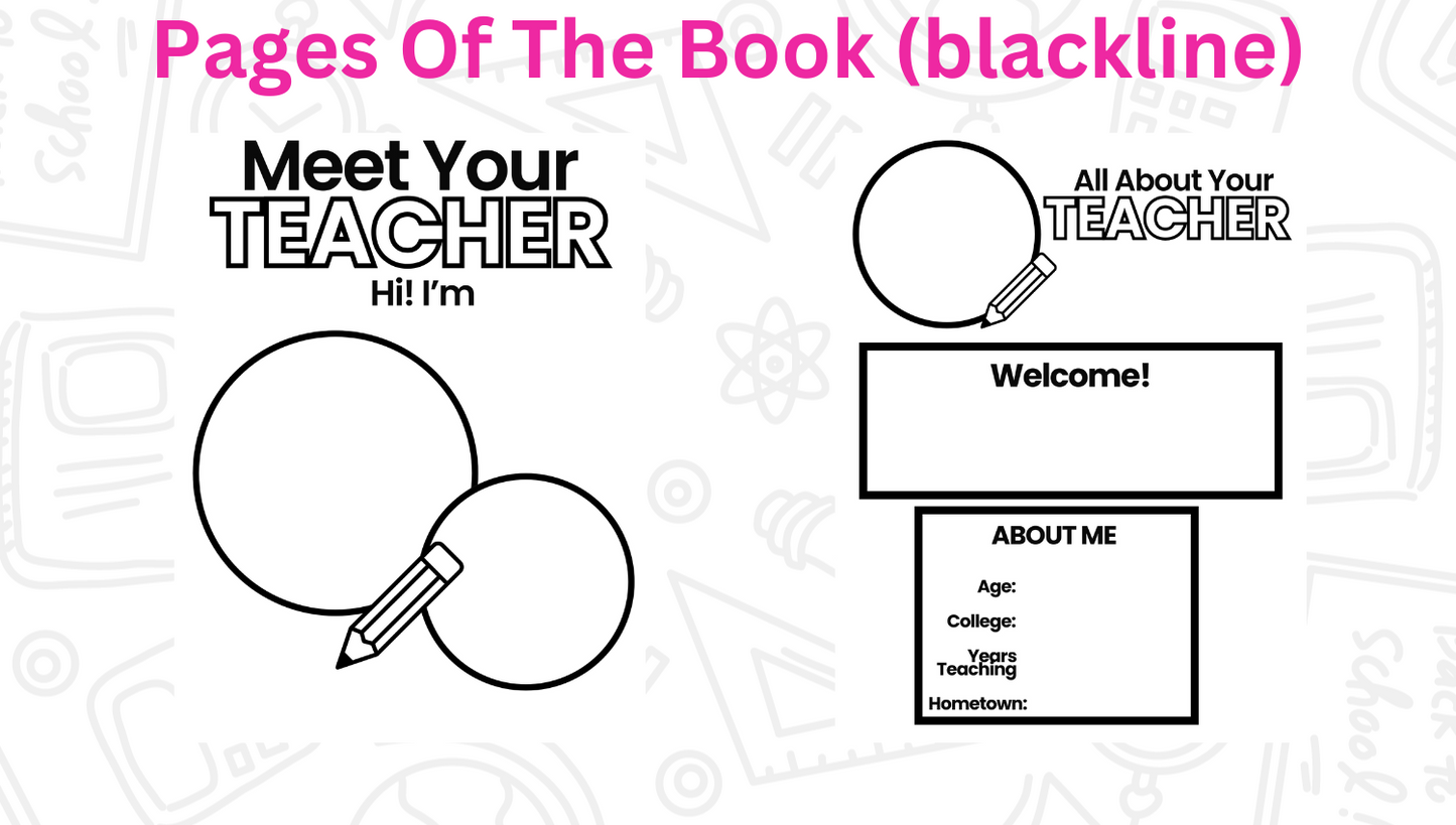 Meet Your Teacher Book