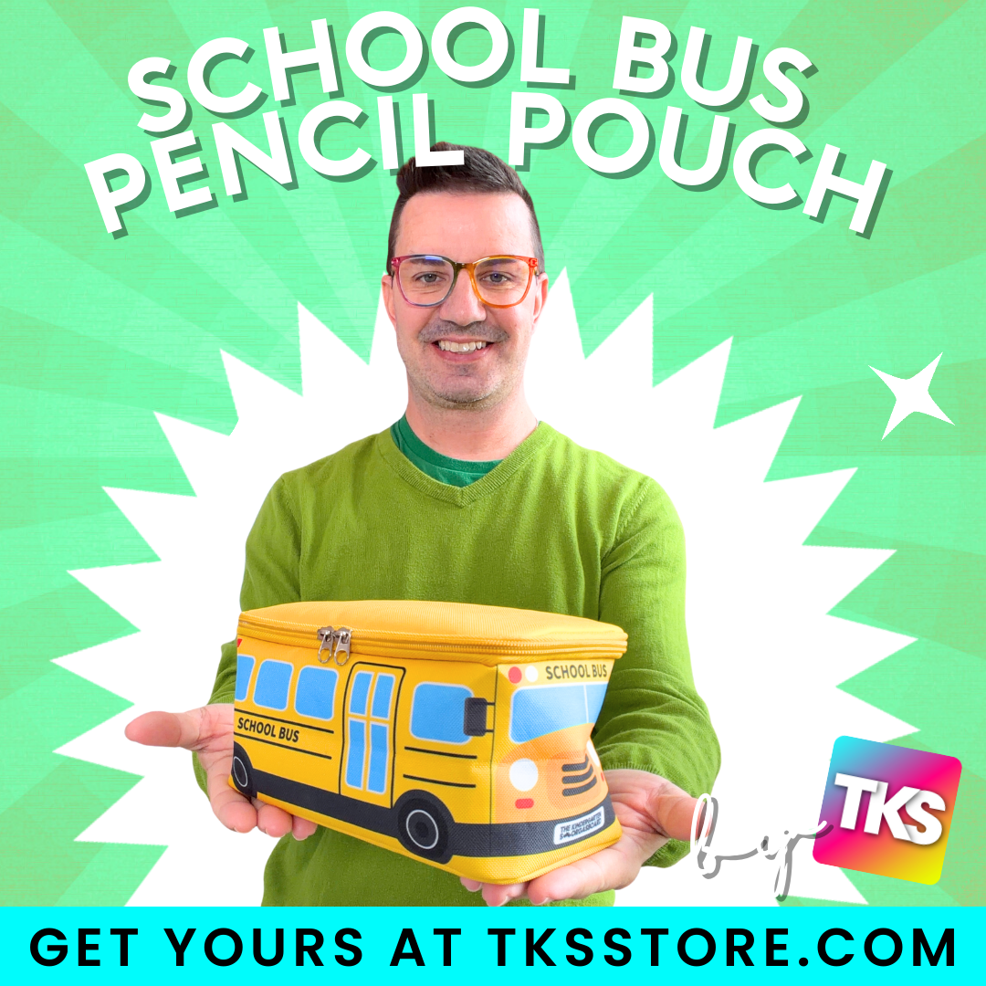 School Bus Pouch; Pencil Case