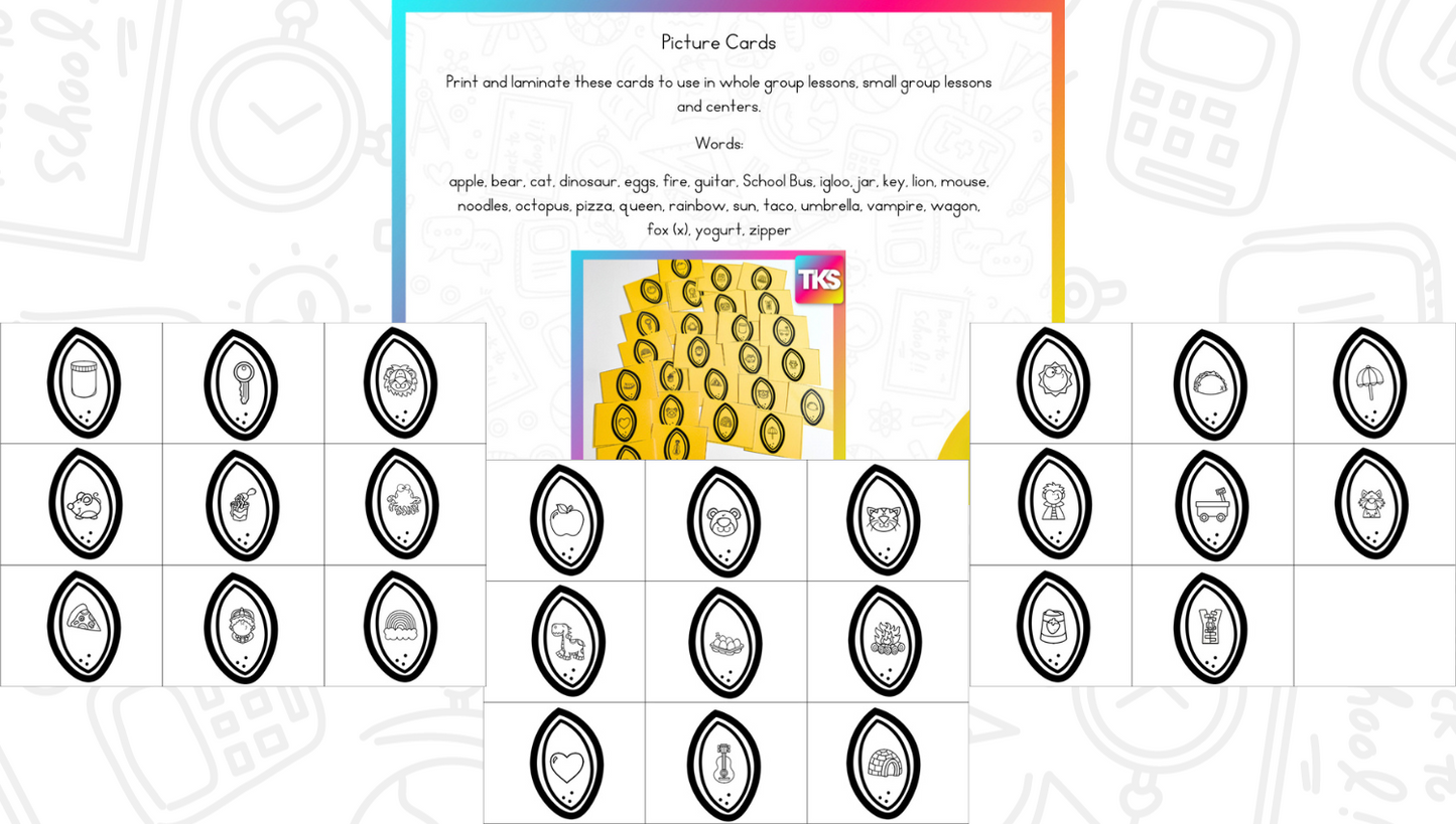 ELA & Math Low Prep Worksheets & Games Kindergarten - Print It Up! October