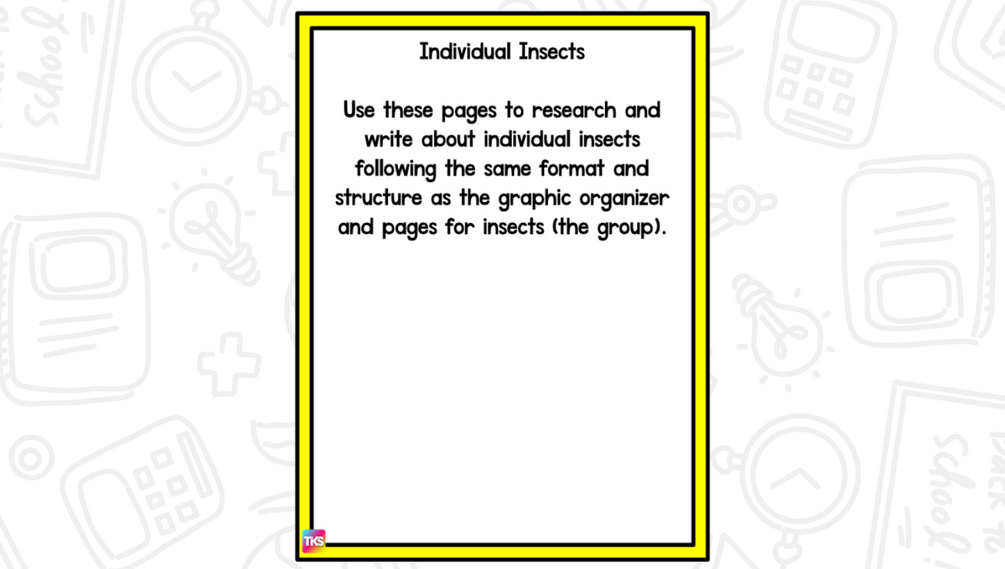 Insects: A Research and Writing Project PLUS Centers!