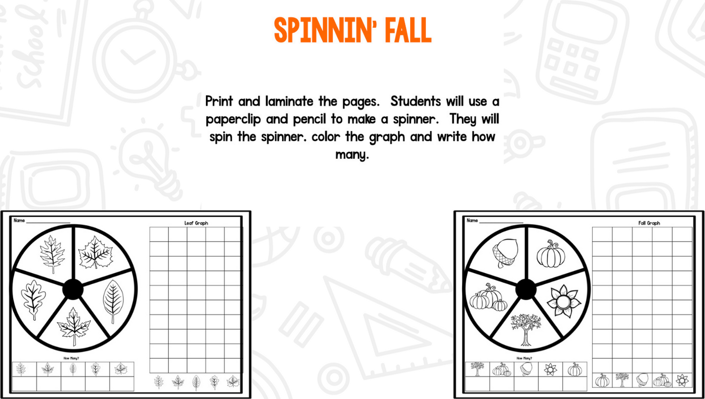 Frolicking Into Fall Math And Literacy Centers