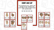 Finger Counting to 10 with Matching Posters