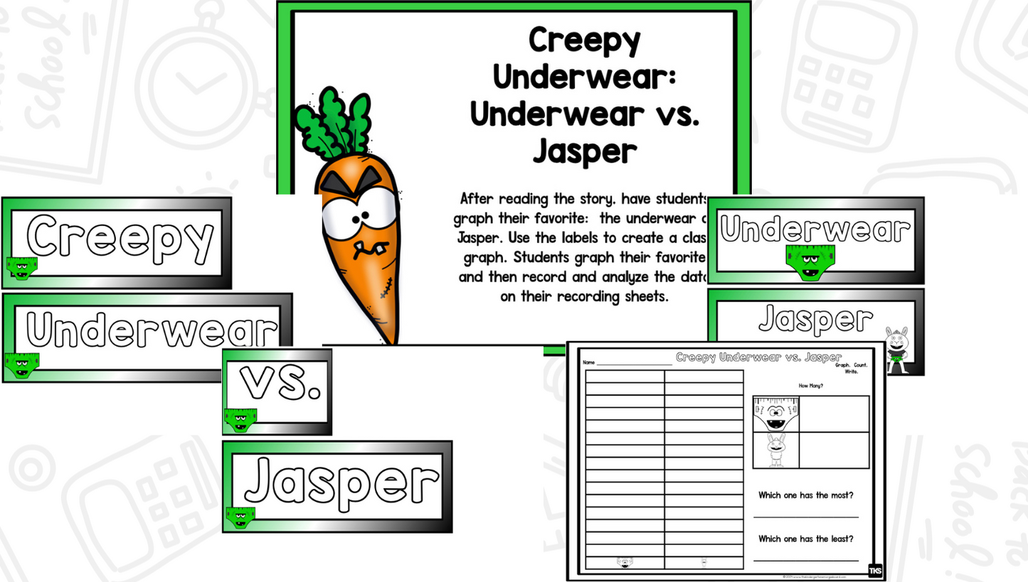 Creepy Pair of Underwear - Reading Comprehension Strategies & Activities