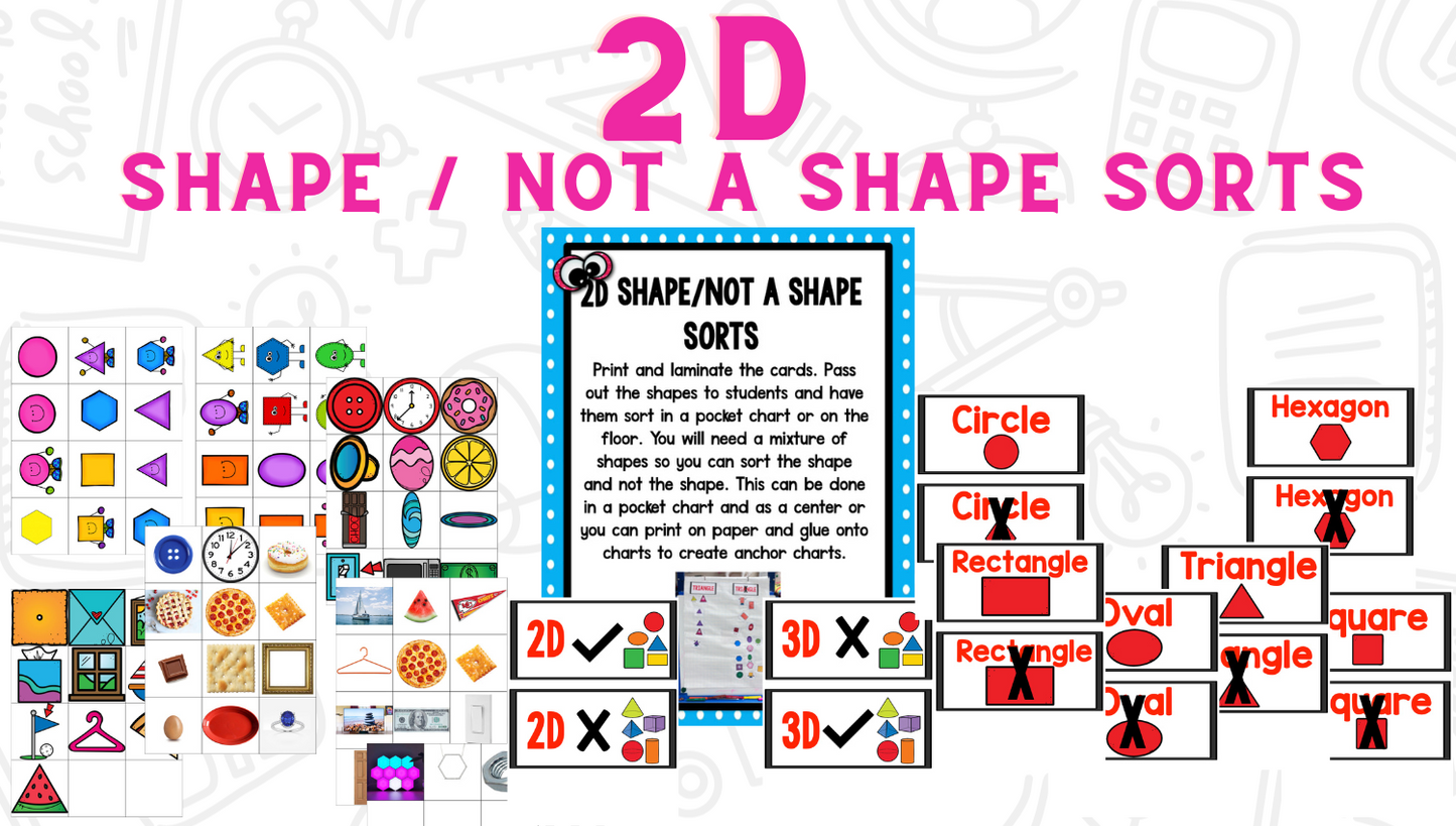 Shapes Bootcamp: A 2D and 3D Shapes Unit (Monster Theme)