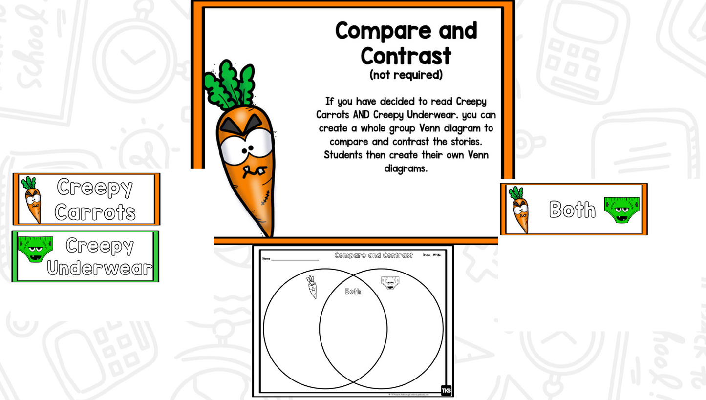 Creepy Carrots - Reading Comprehension Strategies & Activities