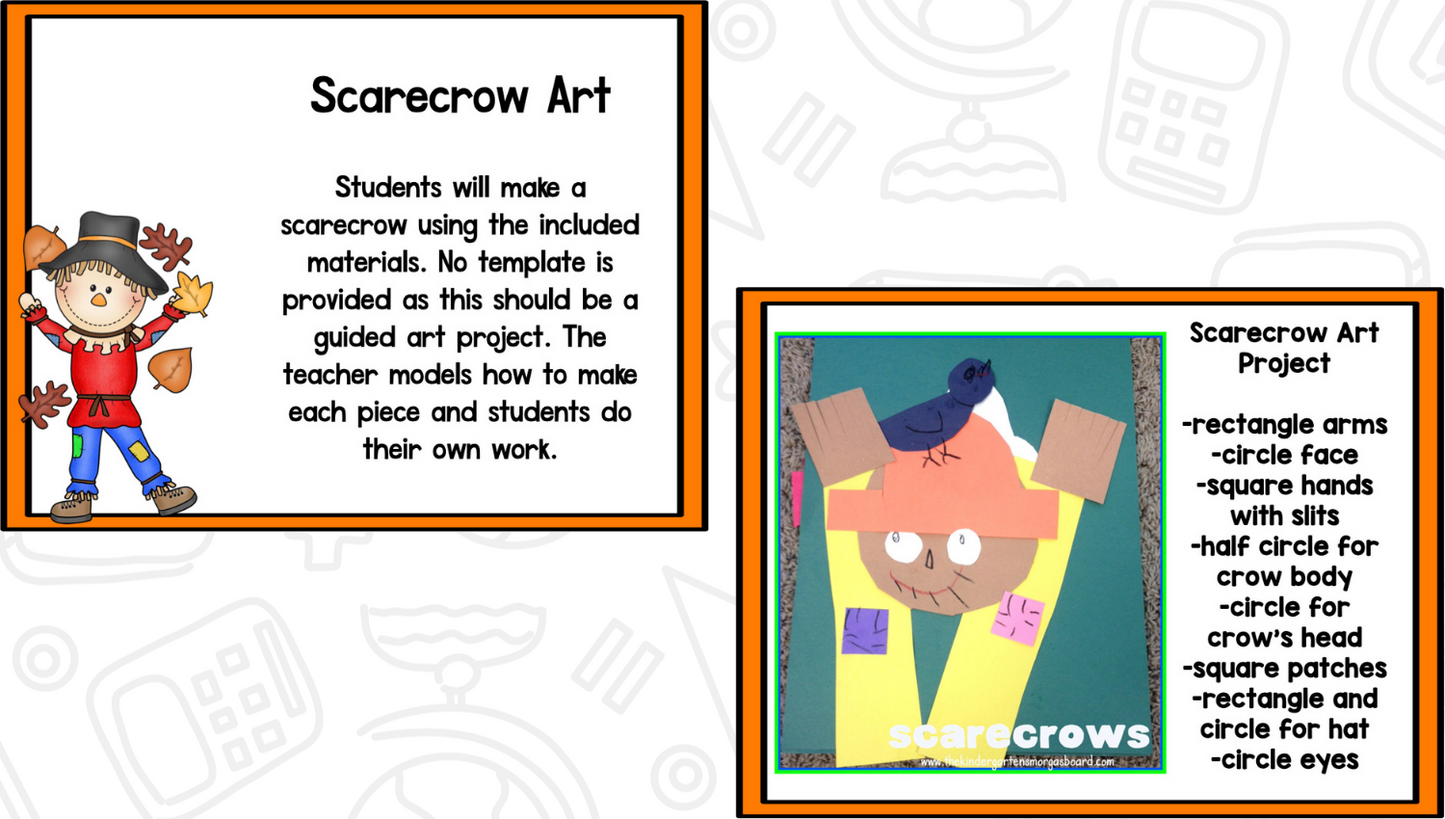 Scarecrow Math, Literacy and Writing Pack