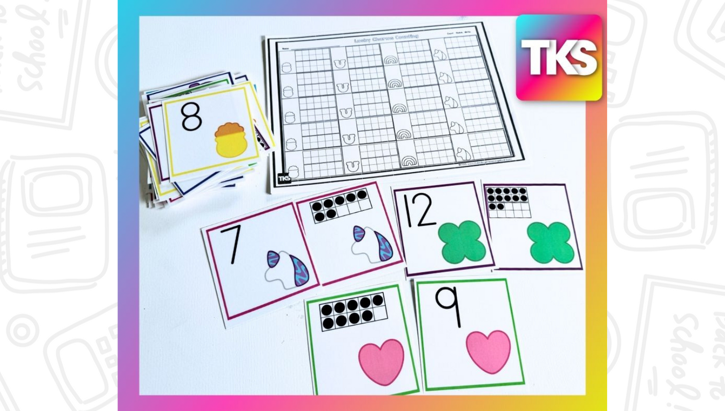 Math & Phonics -Lucky Charms Themed Hands-On Small Group & Centers Activities