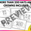 CROWNS AND HATS YEAR LONG BUNDLE