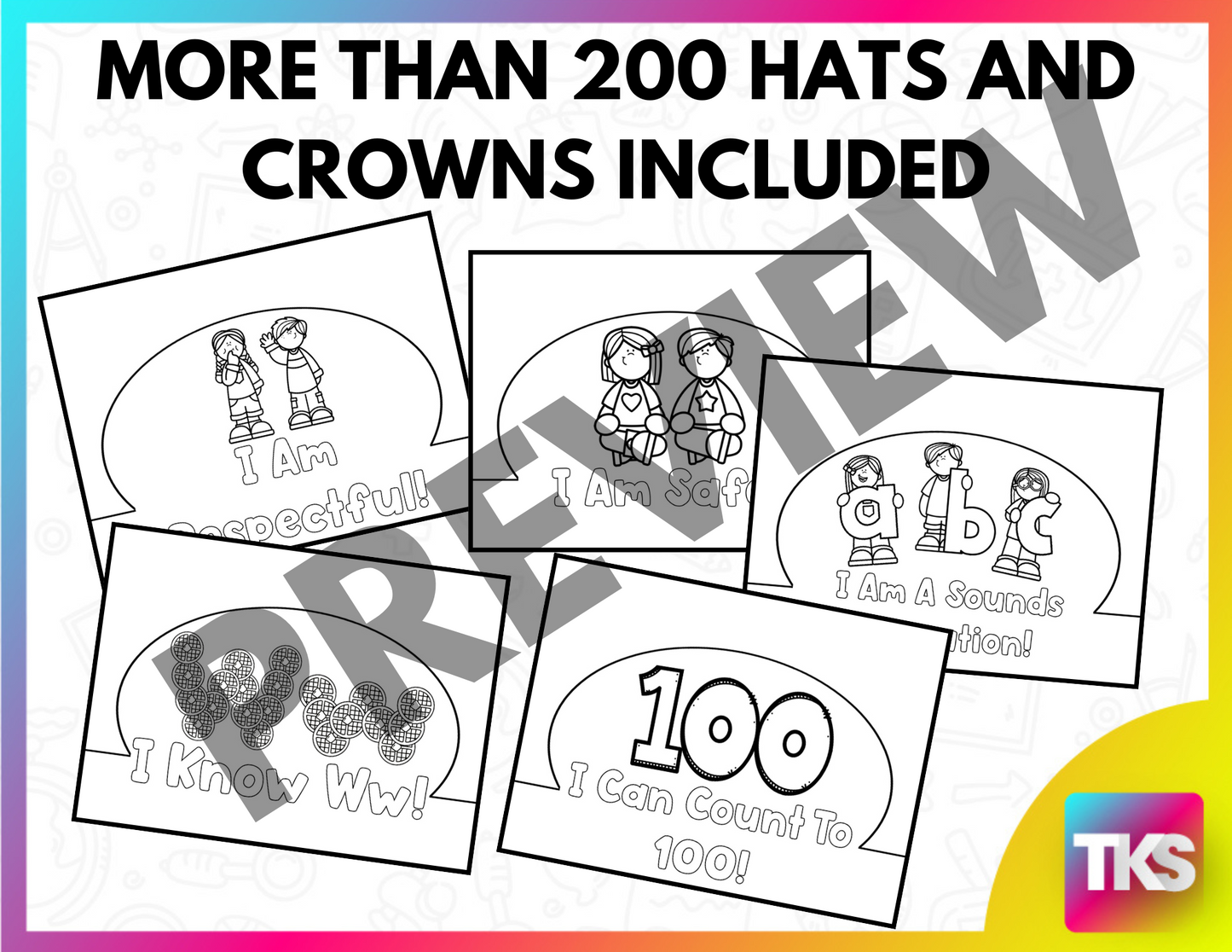 CROWNS AND HATS YEAR LONG BUNDLE