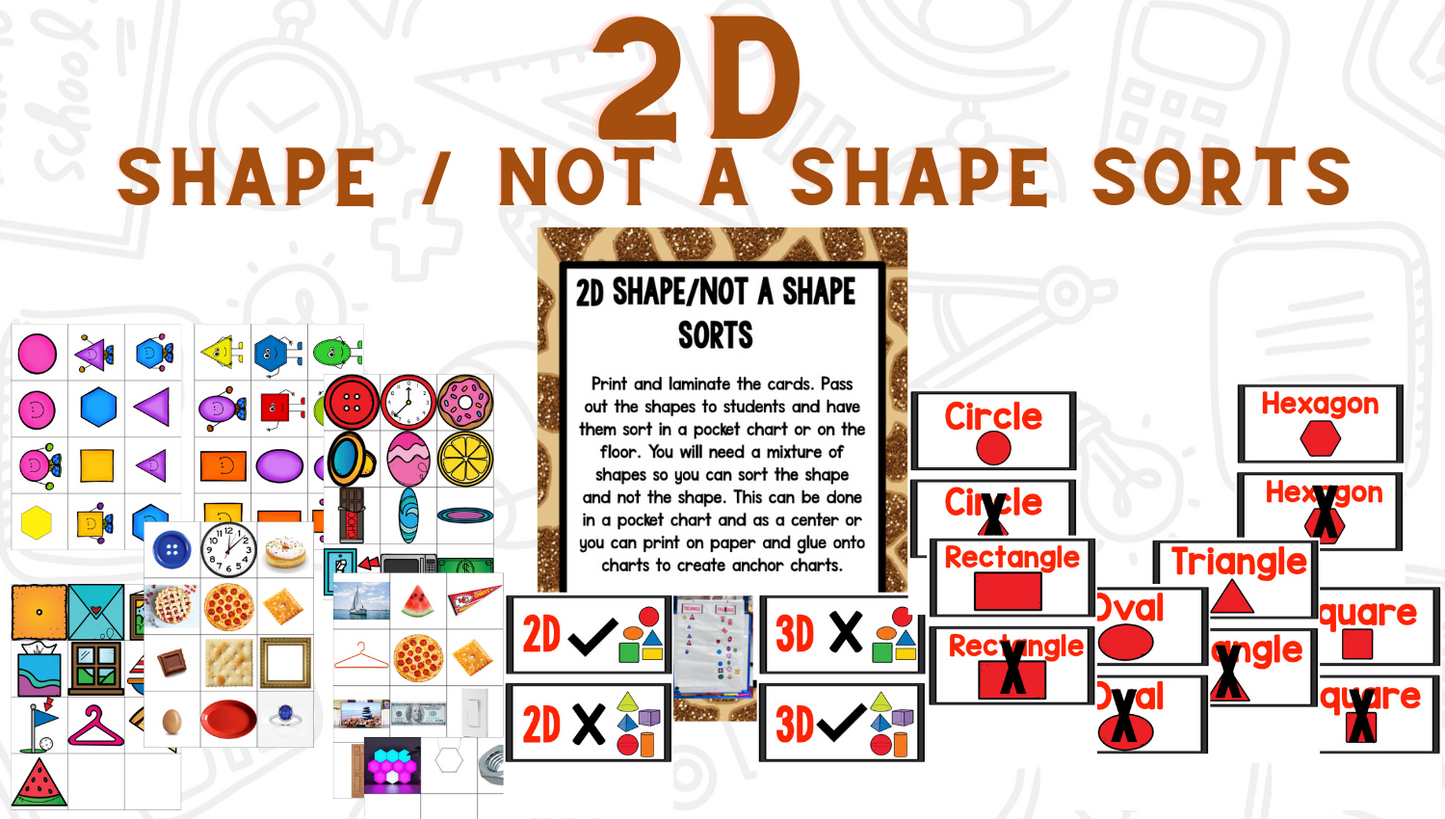 Shapes Bootcamp: A 2D and 3D Shapes Unit (Safari Theme)