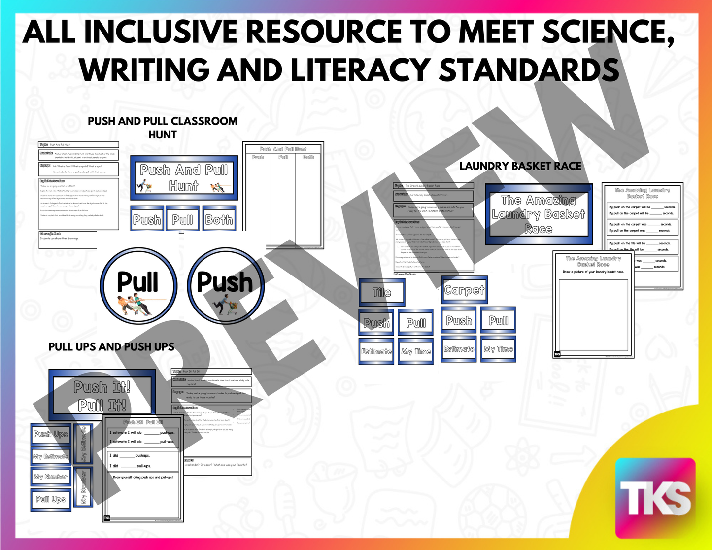Forces: Push And Pull Activities/Push And Pull Worksheets