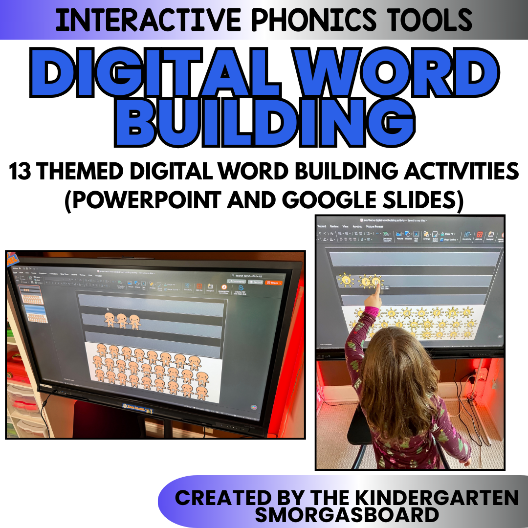 Phonics Activities: 13 Digital Word Building Slides And Phonics Games