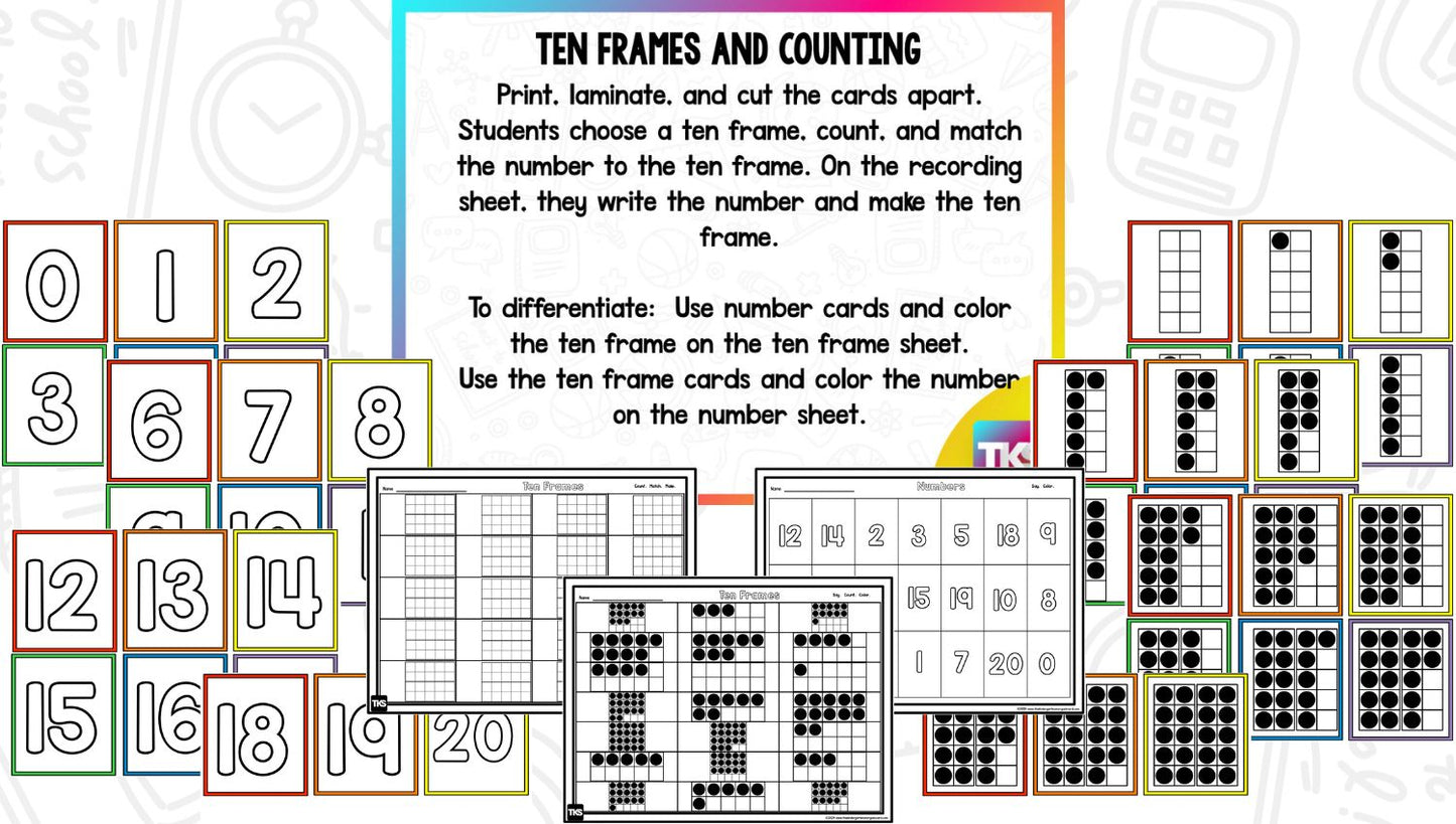 Back To School Center Activities