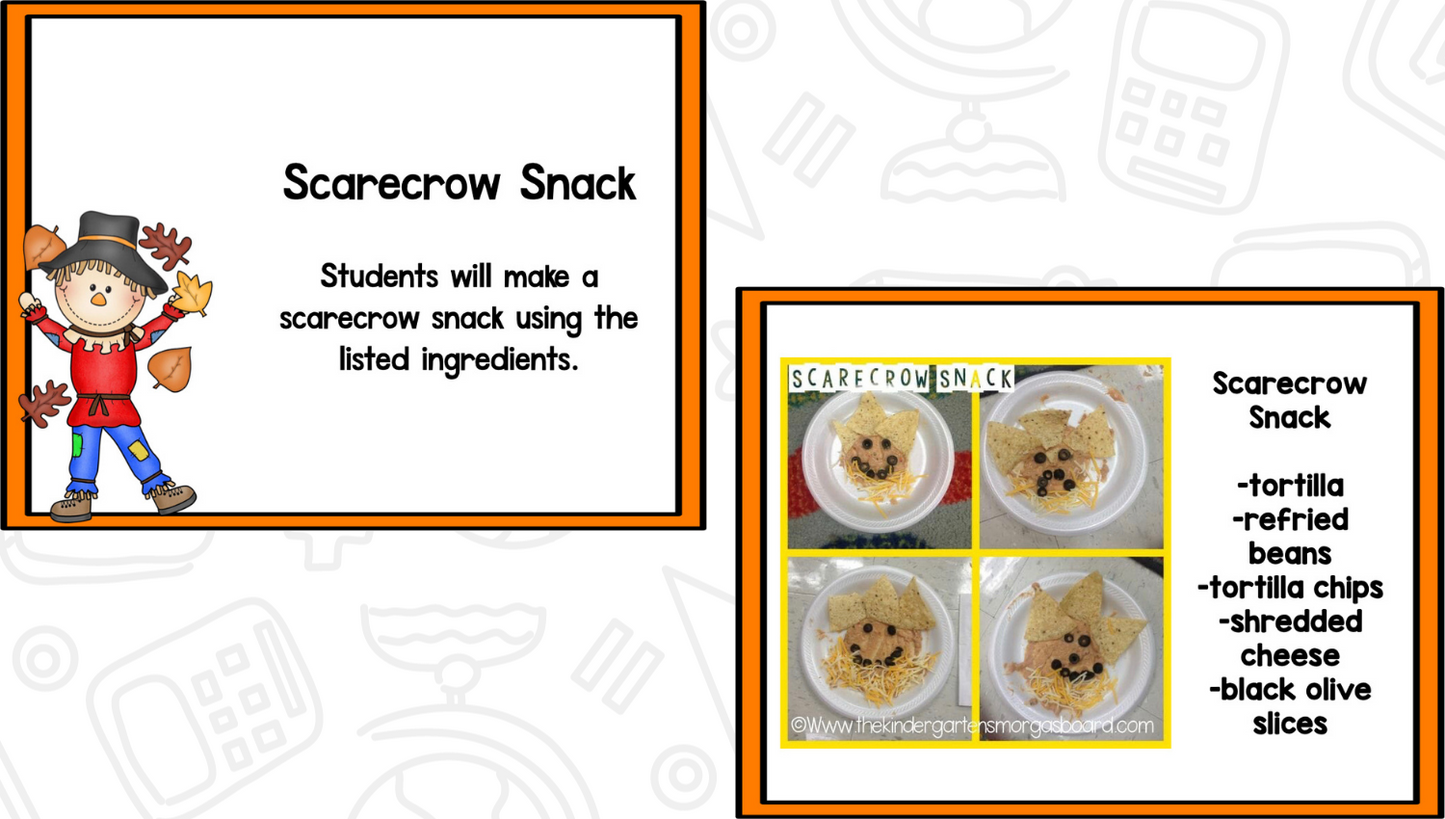 Scarecrow Math, Literacy and Writing Pack