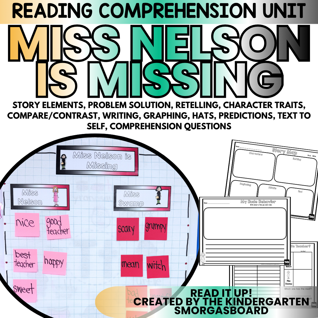 Miss Nelson Is Missing Activities | Back to School Read Aloud | Comprehension
