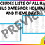 CROWNS AND HATS YEAR LONG BUNDLE