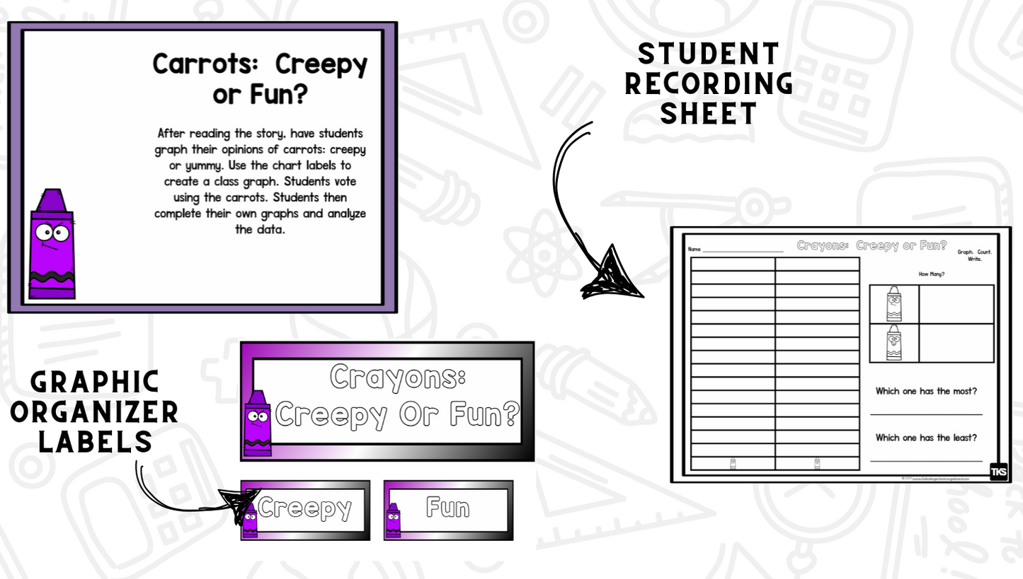 Creepy Crayon Read Aloud Activities | October Comprehension Lessons