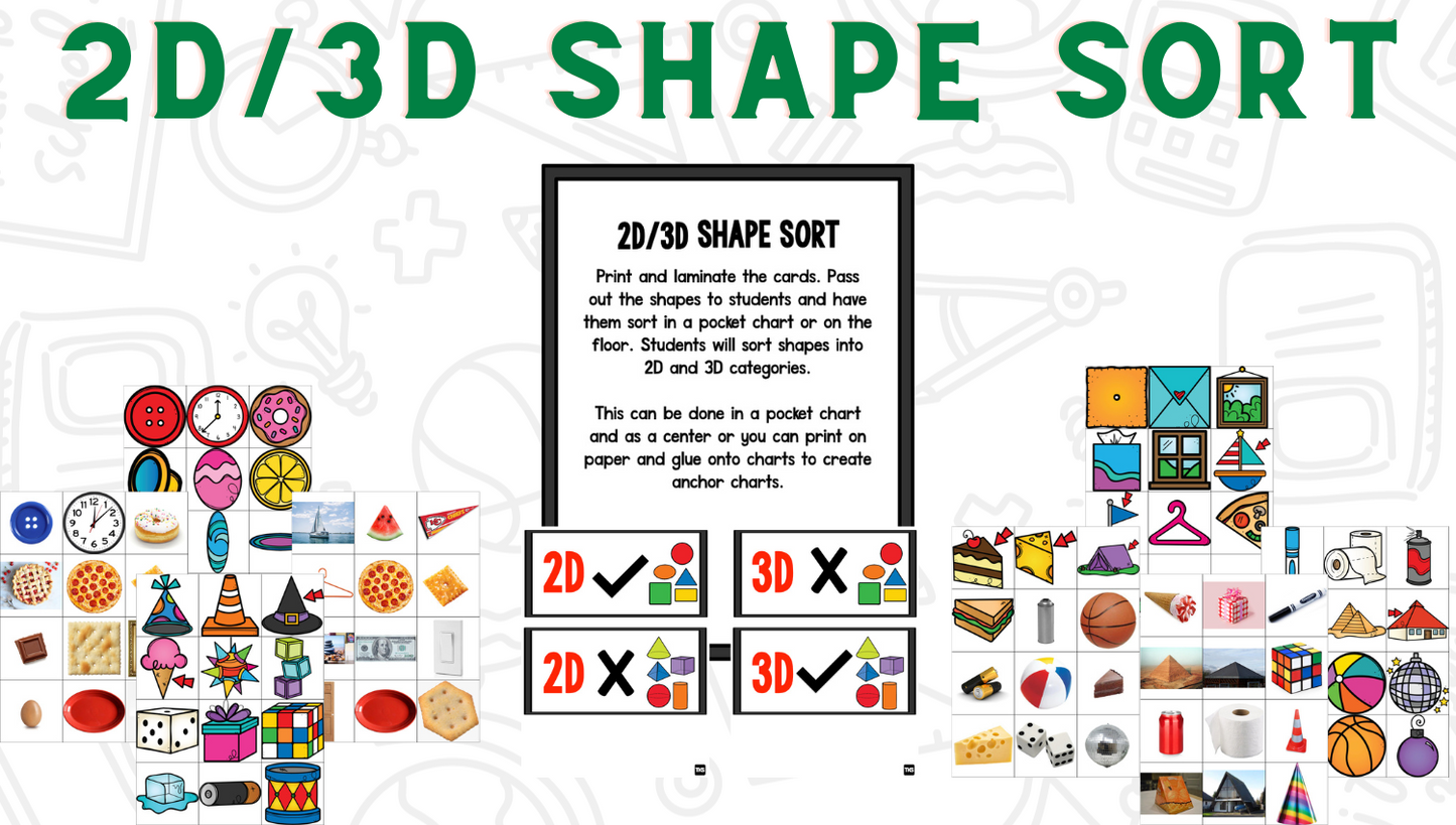 Shapes Bootcamp:  A 2D and 3D Shapes Unit (No Theme)