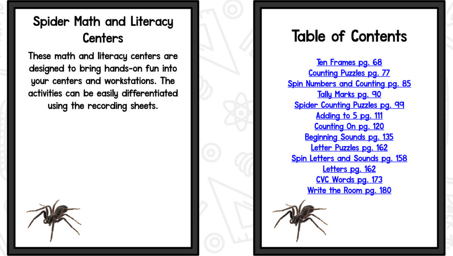 Spiders: A Research and Writing Project PLUS Centers!