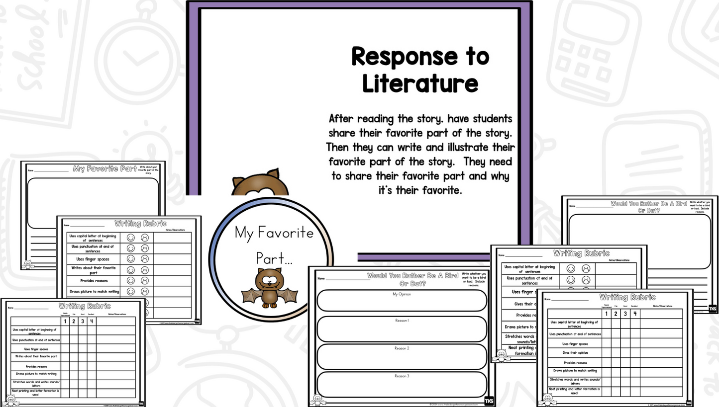 Stellaluna - Reading Comprehension Strategies & Activities