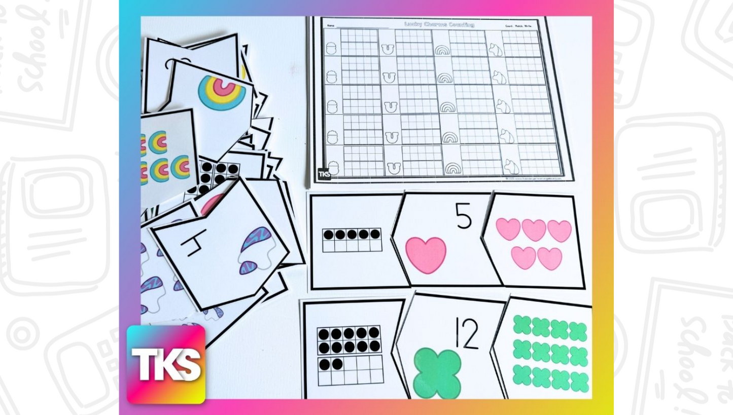 Math & Phonics -Lucky Charms Themed Hands-On Small Group & Centers Activities