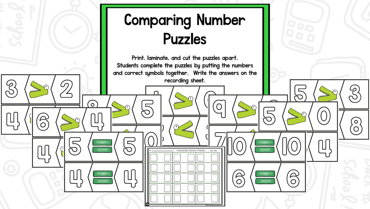 Math It Up! Comparing Numbers (Greater Than/Less Than)