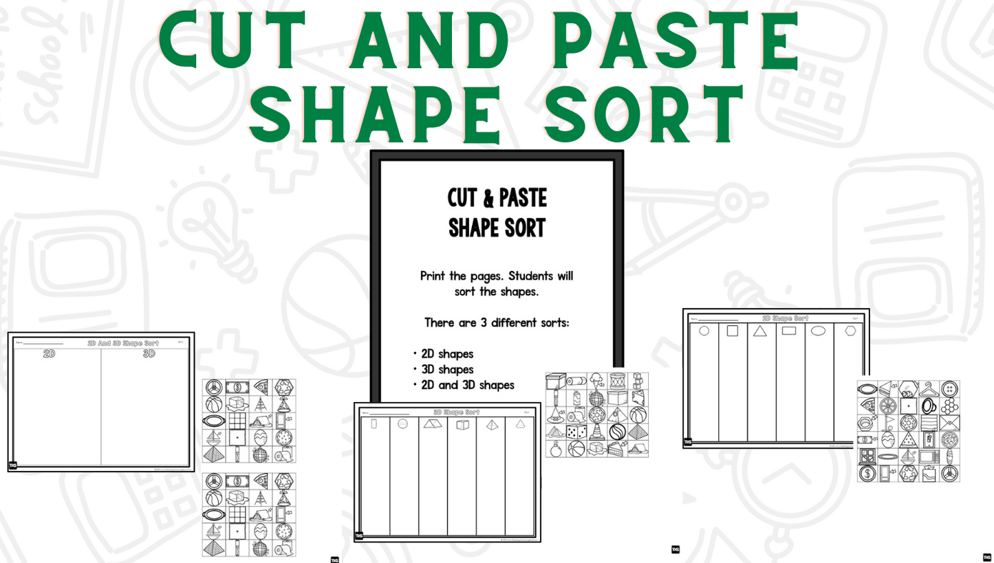 Shapes Bootcamp:  A 2D and 3D Shapes Unit (No Theme)