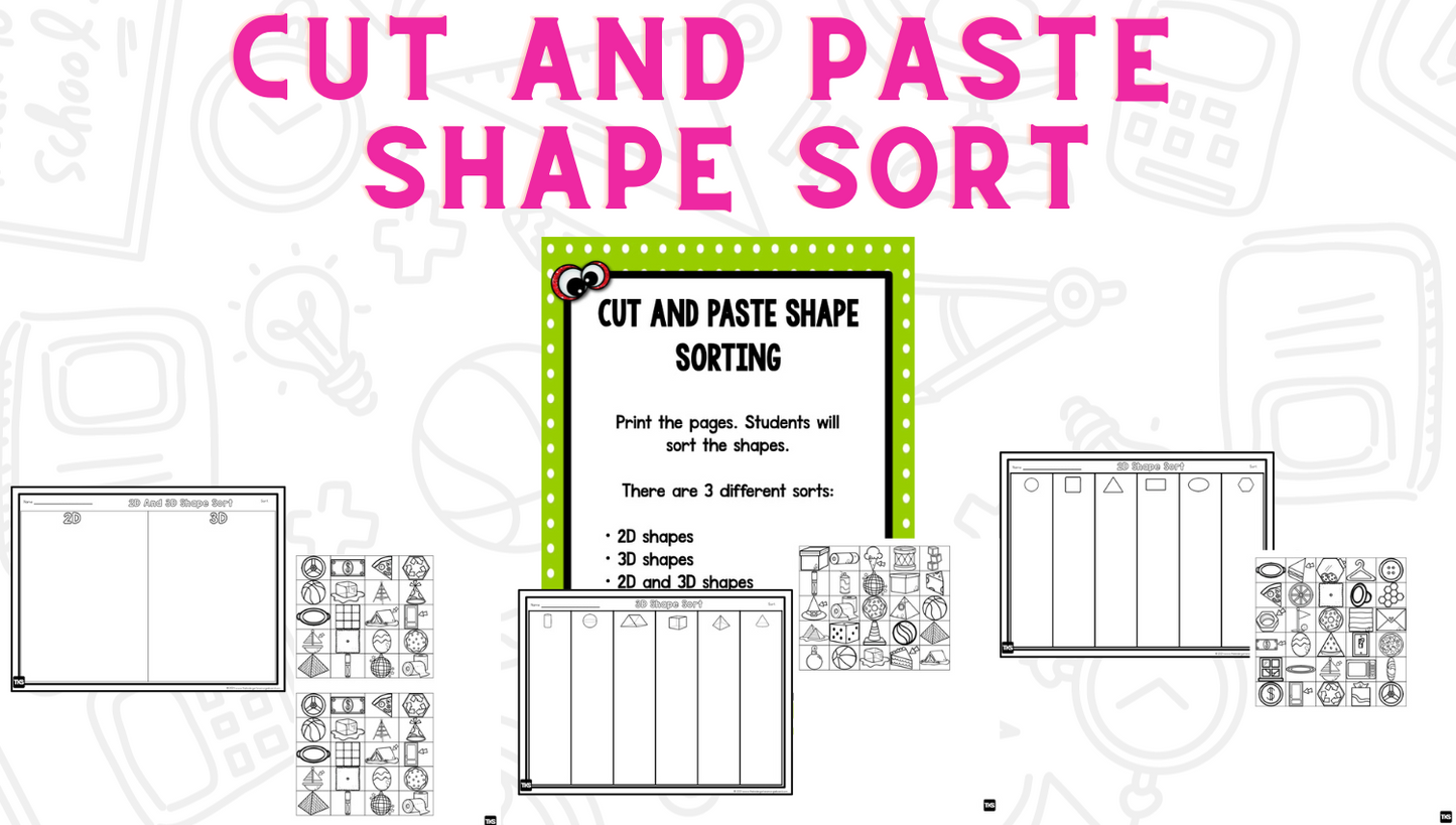 Shapes Bootcamp: A 2D and 3D Shapes Unit (Monster Theme)