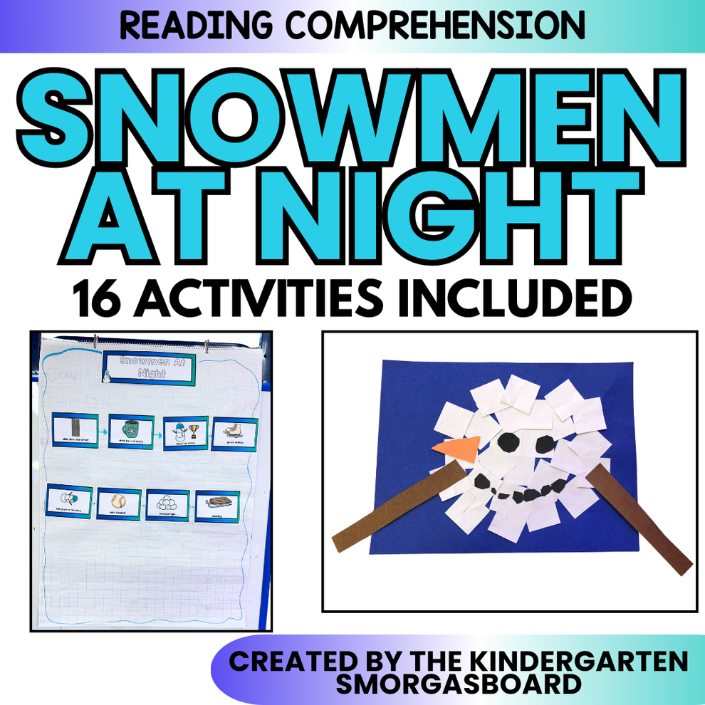 Snowmen at Night And Winter Writing – The Kindergarten Smorgasboard ...