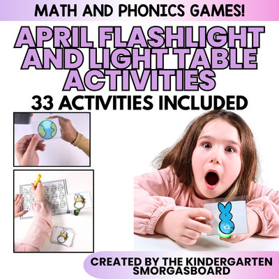 April Flashlight Activities: Light Table Activities For Spring And Easter