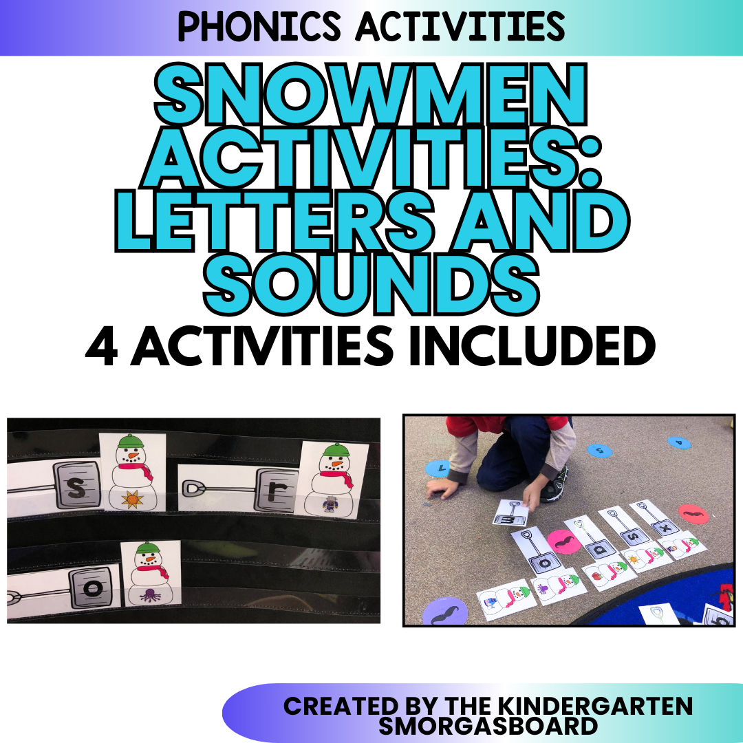 Snowman Activities: Letters And Sounds