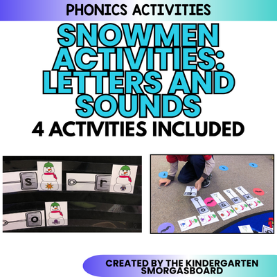 Snowman Activities: Letters And Sounds