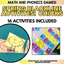 Spring Activities/Easter Activities Blackline Math and Phonics Centers