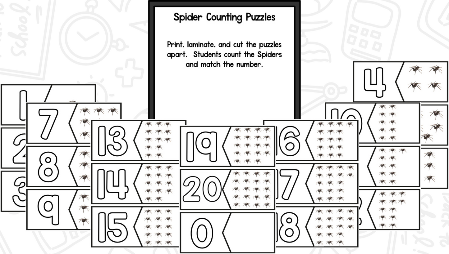 Spiders Reading Writing & Science Activities for Kindergarten