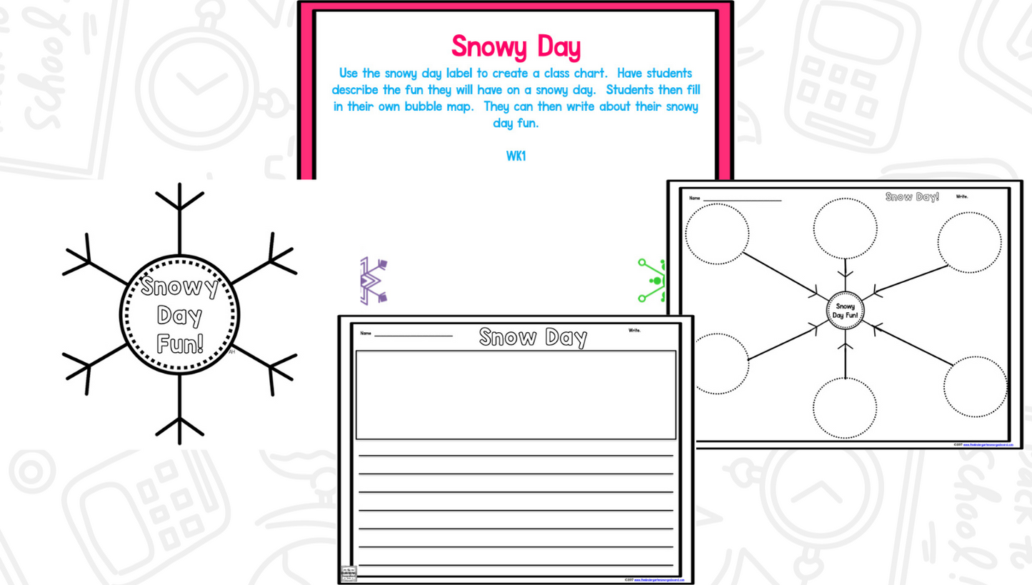 Snow! A Winter Math and Literacy Unit