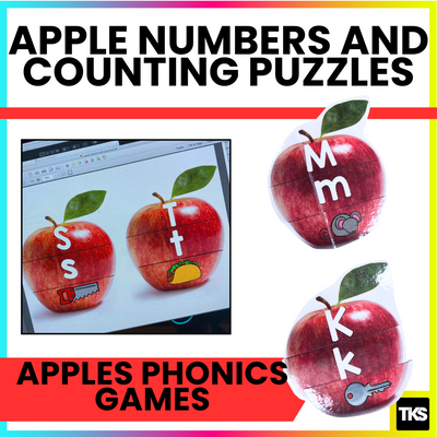 Apples: Apple Letters & Sounds Puzzles & Spinners