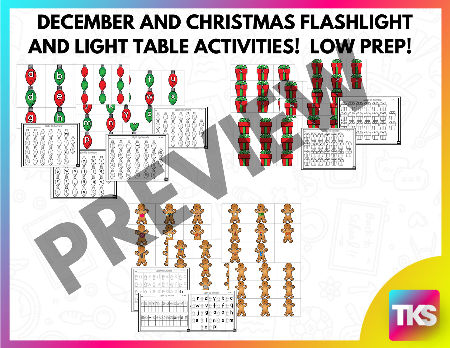 Flashlight Activities: December Flashlight Games And Light Table Activities