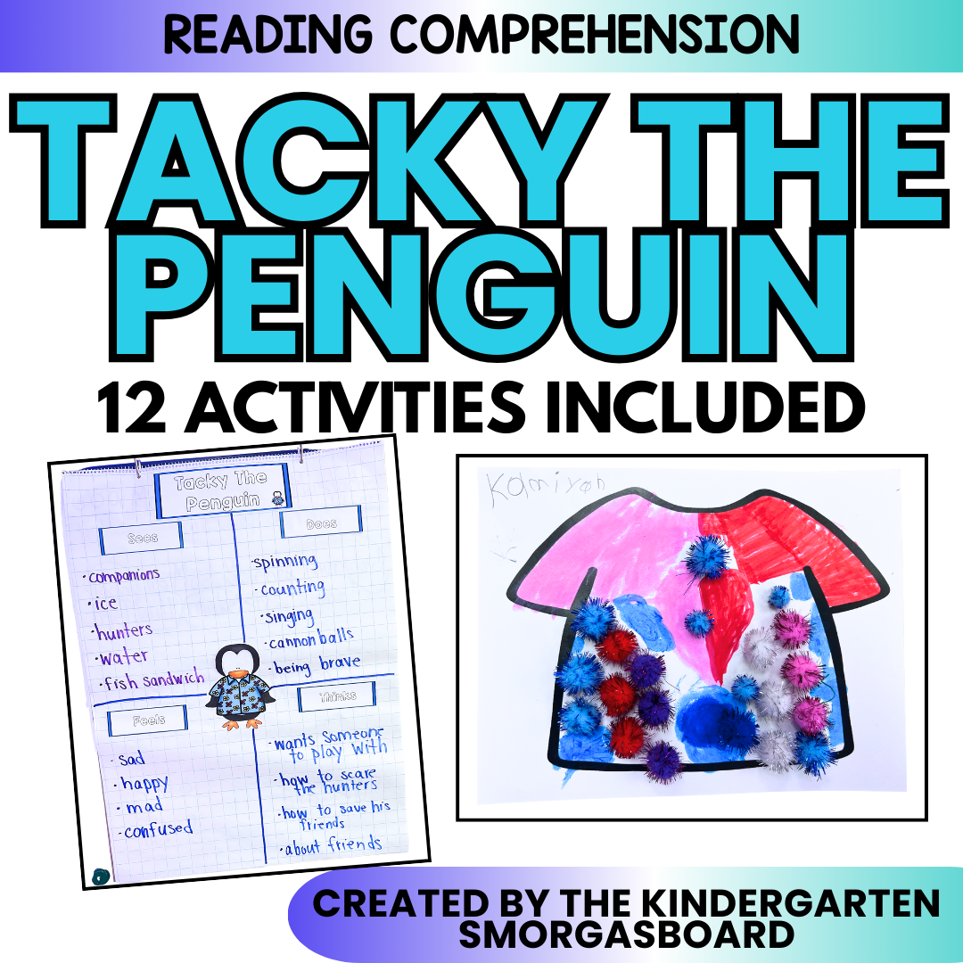 Tacky The Penguin Activities, STEM & Comprehension Worksheets